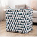 Wholesale large capacity cotton clothes quilt storage bag folded clothes storage organizer storage basket dirty laundry basket